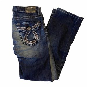 Big Star Liv Whiskered Distressed Bootcut Jeans